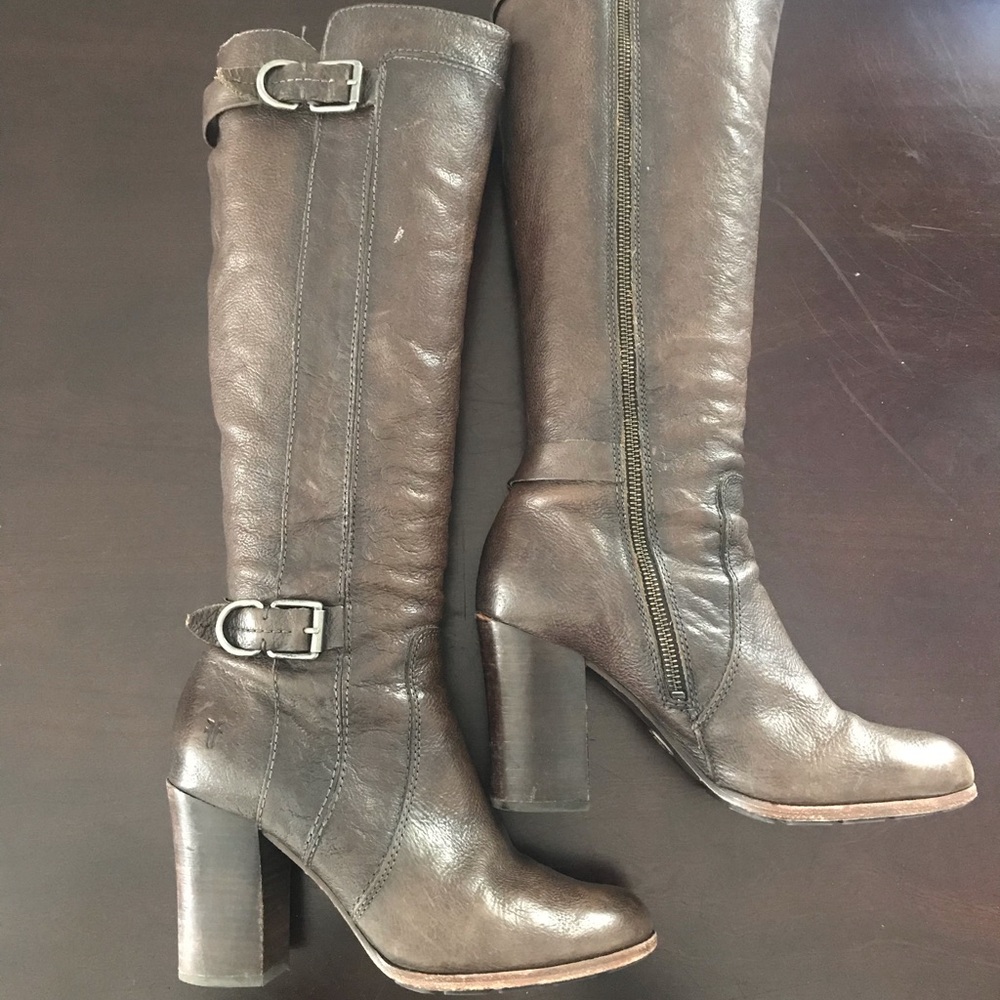 Frye Parker D Ring tall leather boots